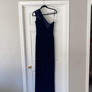 Ralph Lauren Midnight Blue One-Shoulder Dress